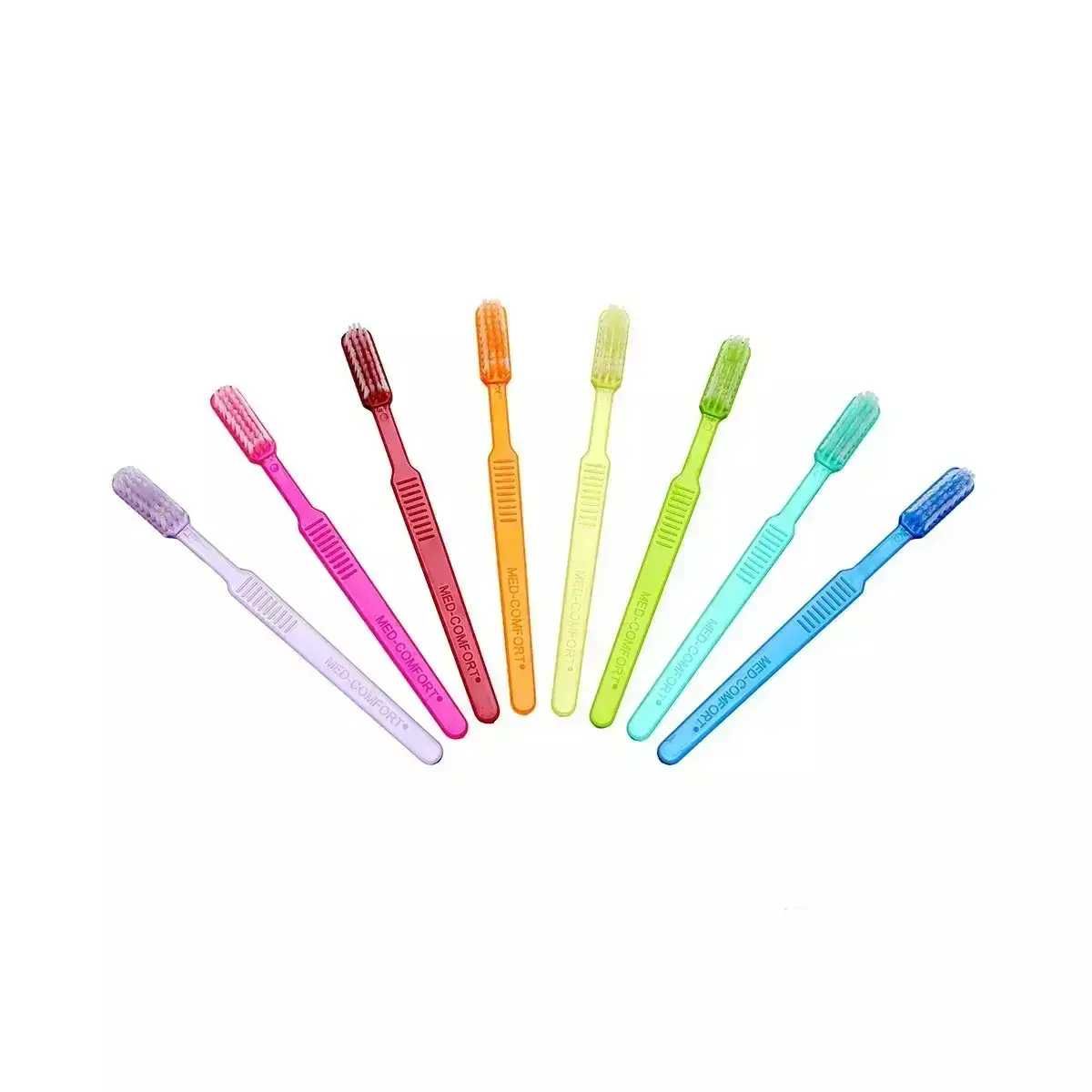 Одноразові зубні щітки з пастою Ampri MedComf (100 шт) (різні кольори)