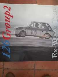 Plakat POLSKI FIAT 126p Group2 Ex-Works Team