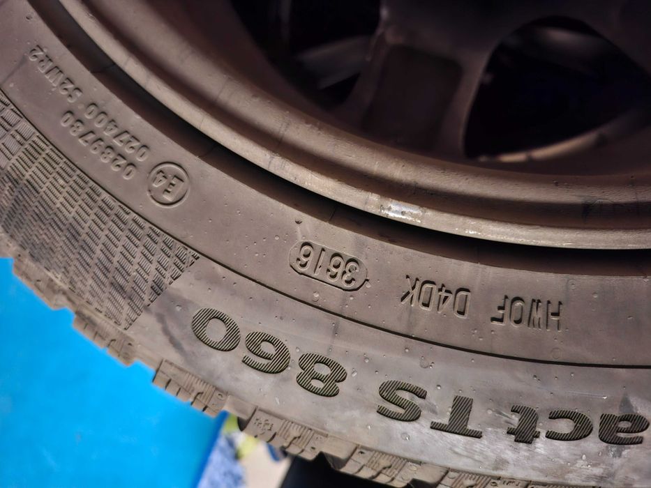 Koła zimowe alu 205/55/R16 skoda/vw/seat Conti Ts860 Dezent