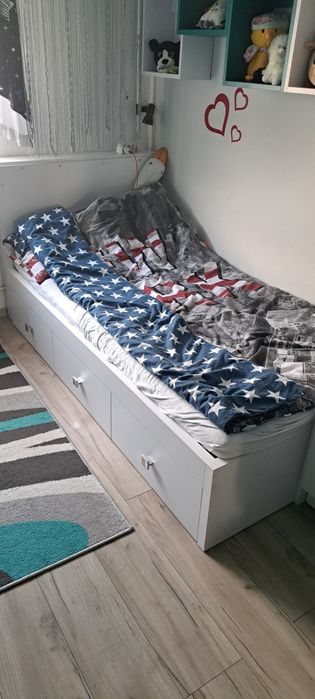 Meble dziecięce, Szafa,łóżko, biurko, półki.