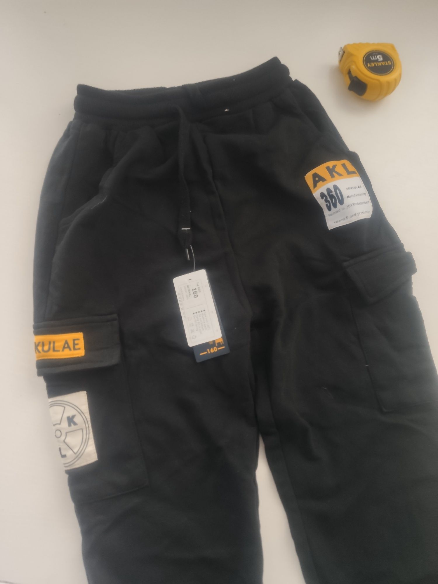 Nowe spodnie dresowe dresy joggery r.160cm AKL 100% bawełna