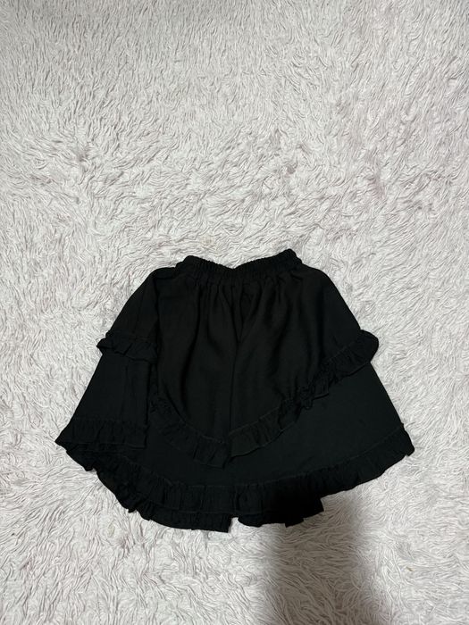 Жіноча спідниця з льону/ чорна спідниця