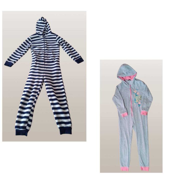 Детский комбинезон-пижама  F&F в классическую сине-белую полоску