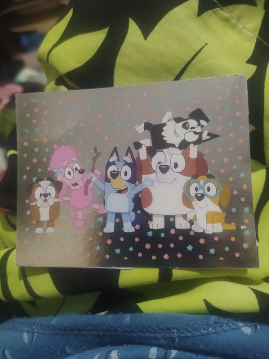 Cromo bluey recuperado panini vamos brincar juntos recuperado- portes