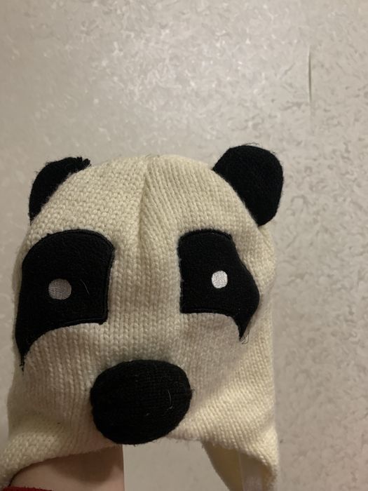 Модная шапка бренд флис вязка Панда George