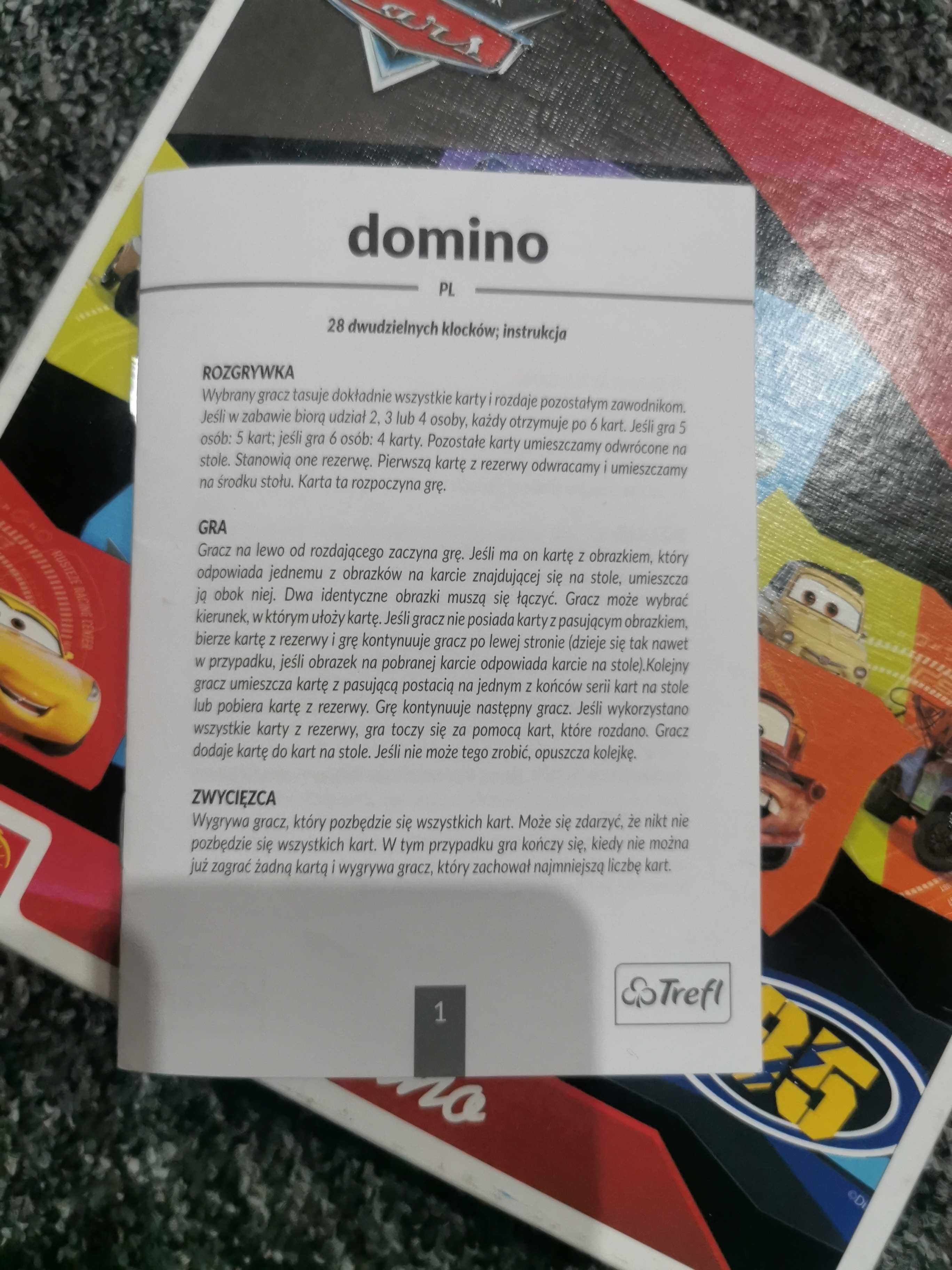 Domino trefl zygzak McQueen cars auta disney