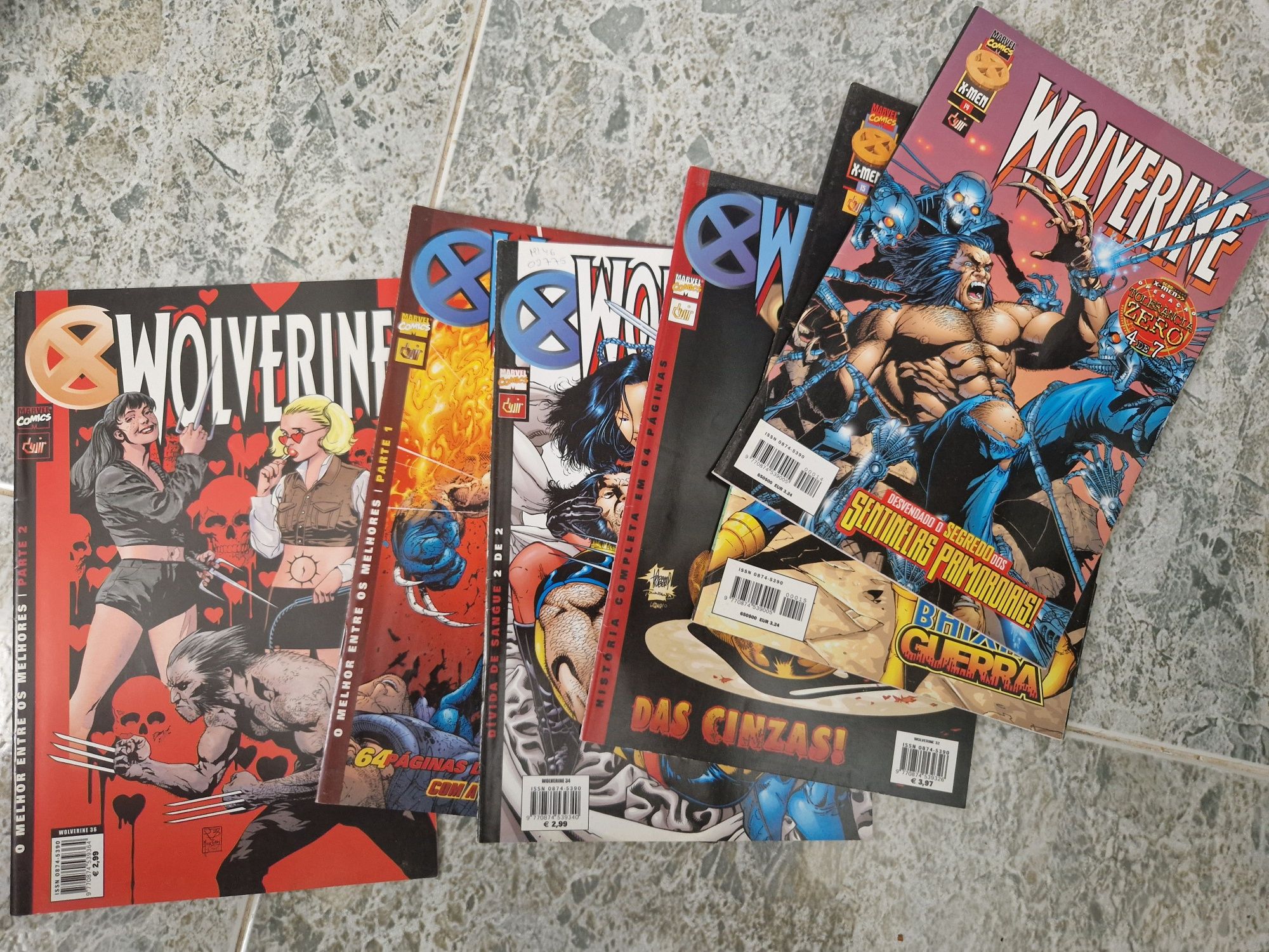 Livros BD's Marvel X-Men e Wolverine Devir