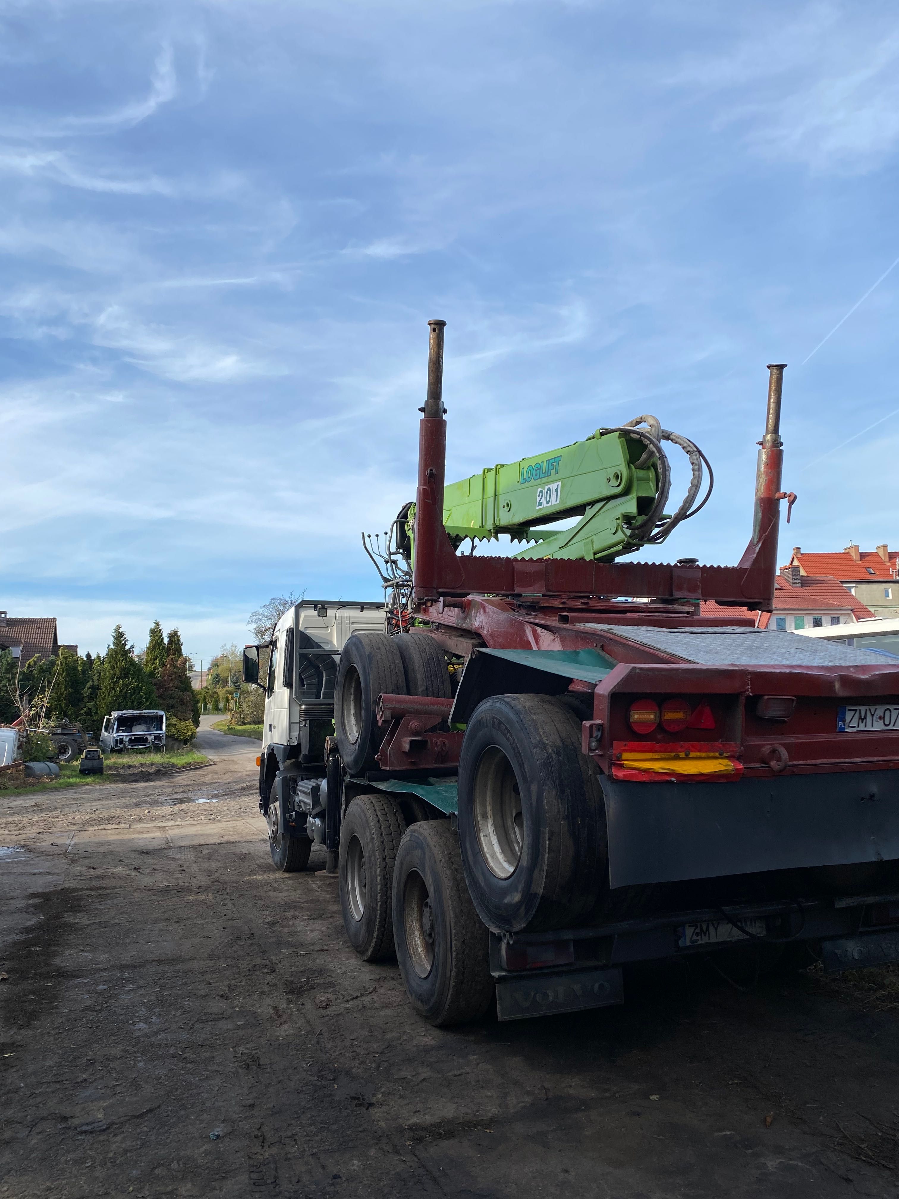 Volvo FM 12, do dłużycy, 6x4, dźwig Loglift 241 SL