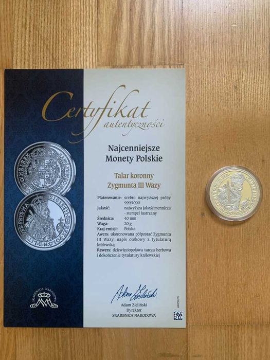Najcenniejsze Monety Polskie - kolekcja srebrna