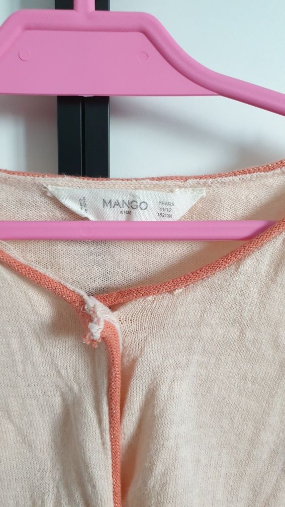 Bawełniany sweterek kardigan Mango Kids 152 cm