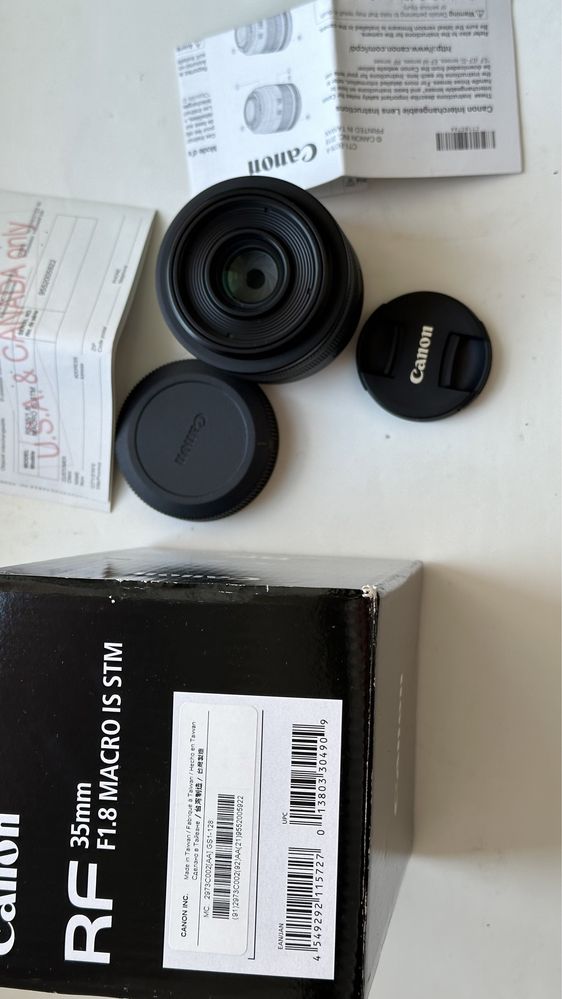Об’єктив Canon RF 35 mm f/1.8 IS Macro STM | ПОВНИЙ КОМПЛЕКТ, ЯК НОВА