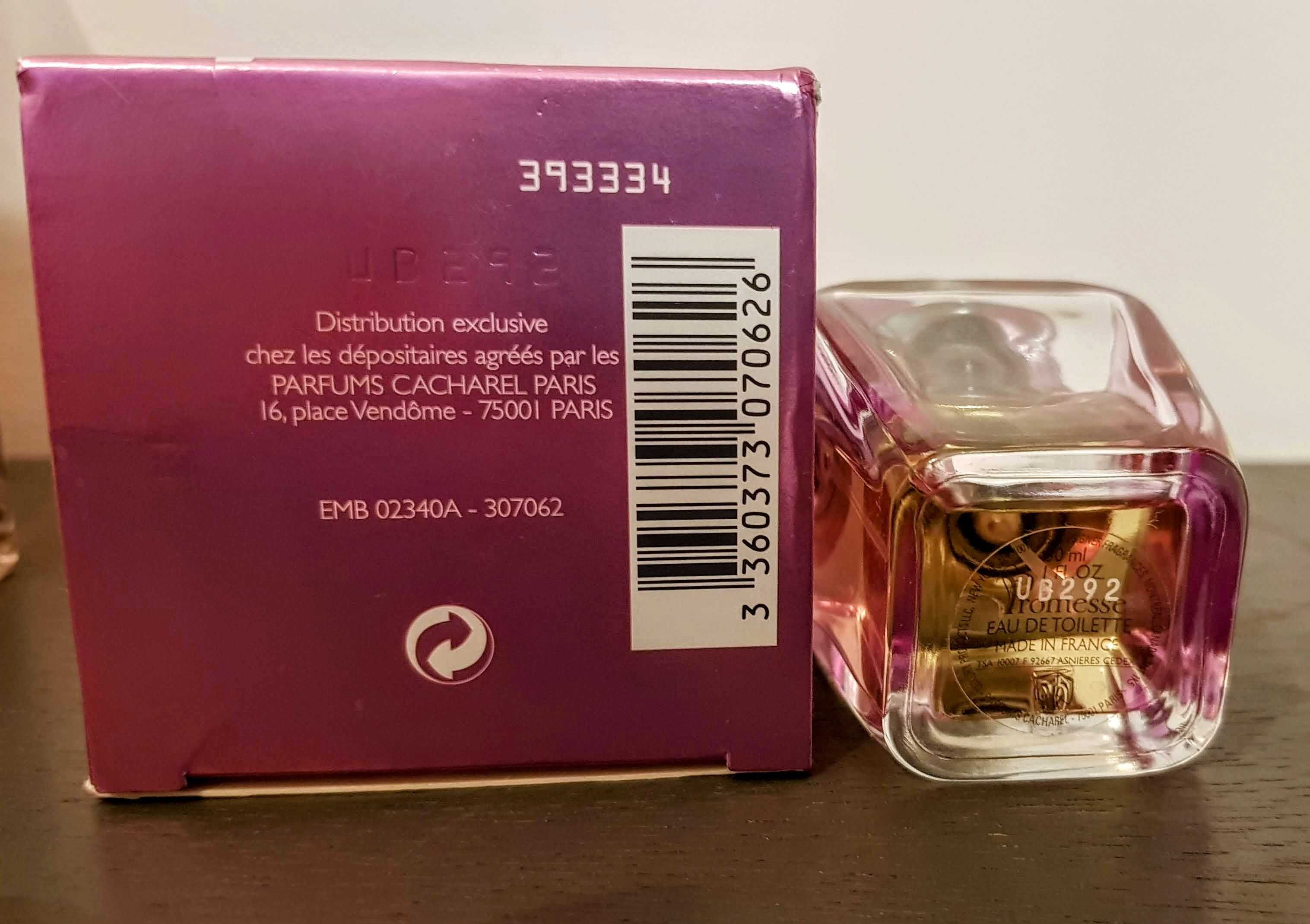 Perfumy damskie Promesse Cacharel EDT, unikat