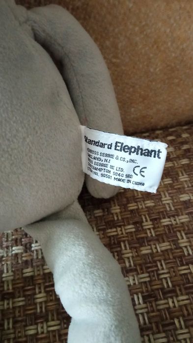 Плюшевий слоник (~ 35 см), ніжний велюр (до покупки) В ПОДАРУНОК!