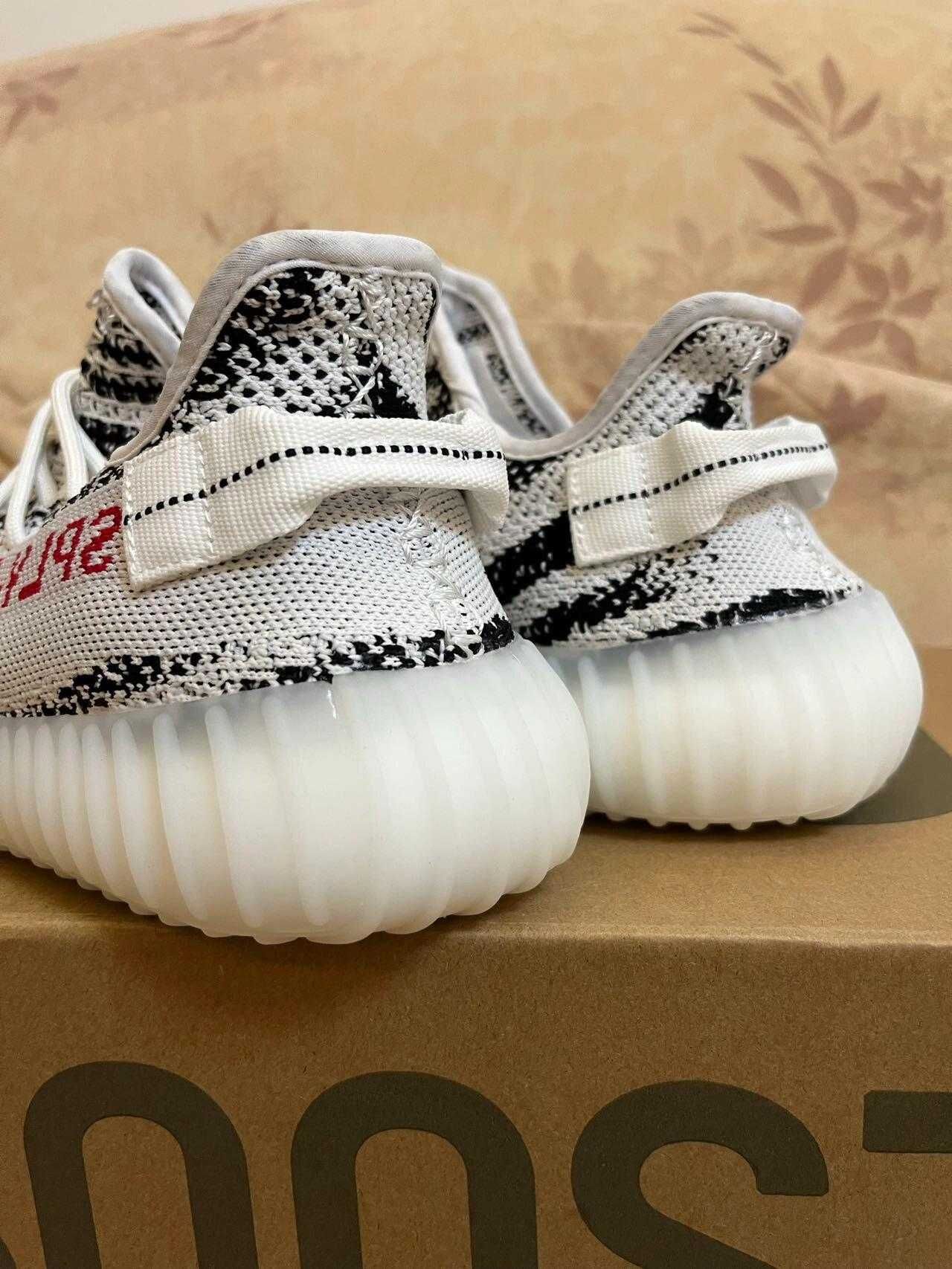 Zebra\Yeezy Boost*adidas 350 V2 nowy UnisexTrampki.41