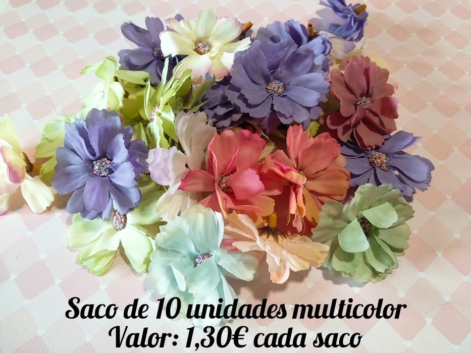 Flores para trabalhos de artesanato