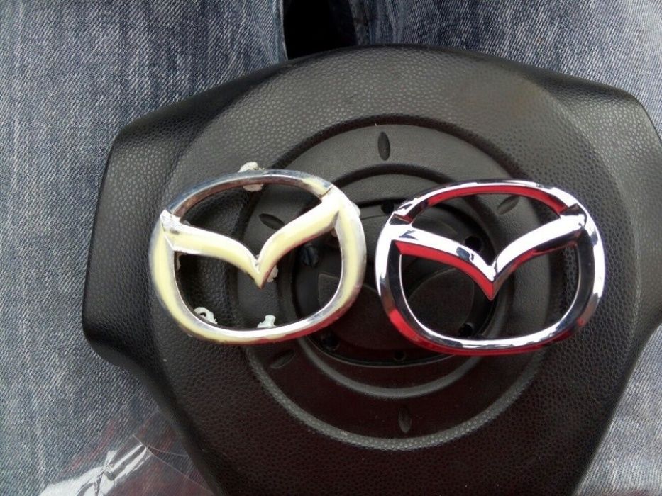 Эмблема Mazda 3,6 СХ5,СХ7,СХ9 на руль,значок мазда решетку,багажник