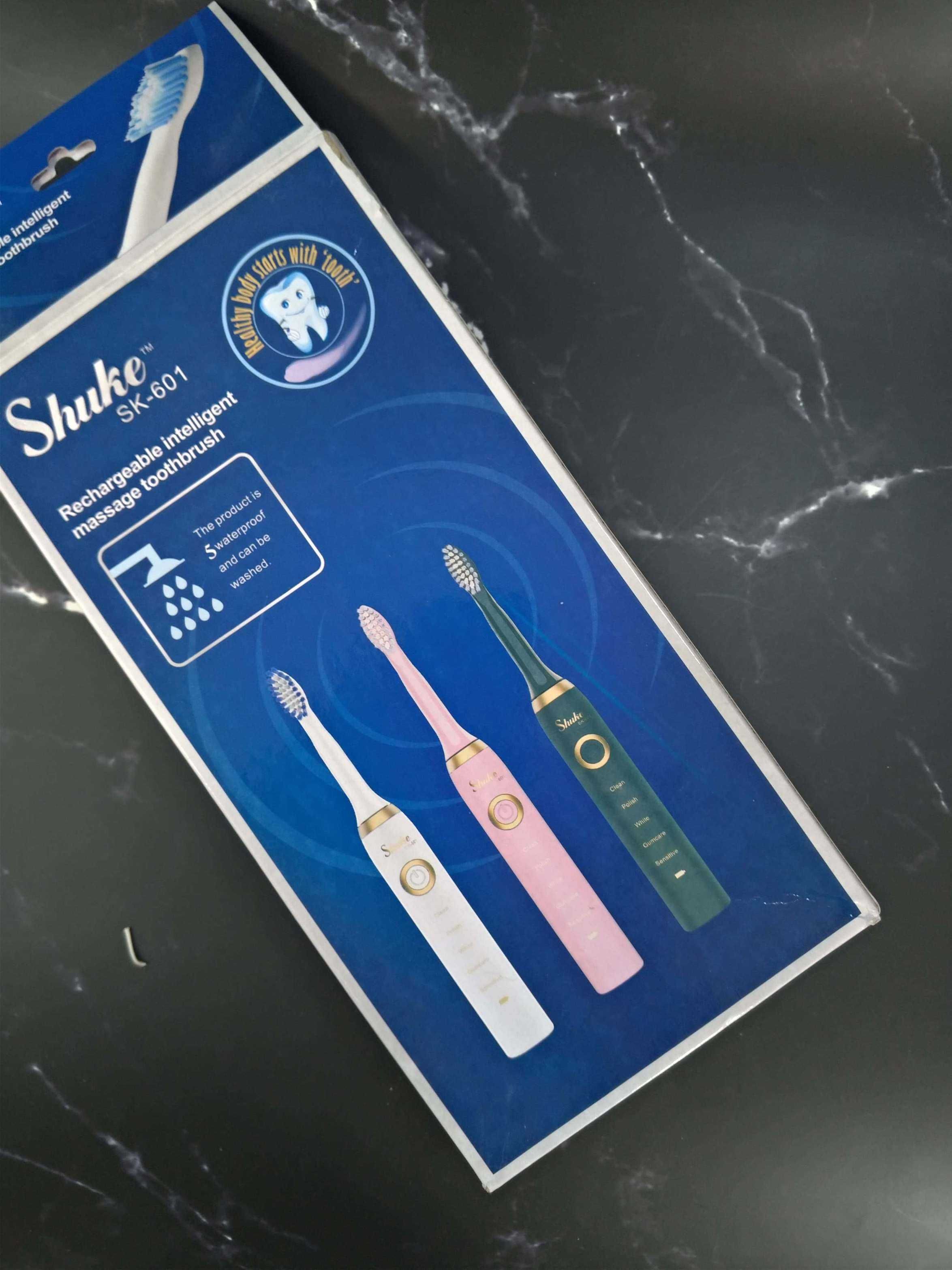 Электрическая ультразвуковая зубная щетка Shuke SK-601 с насадками