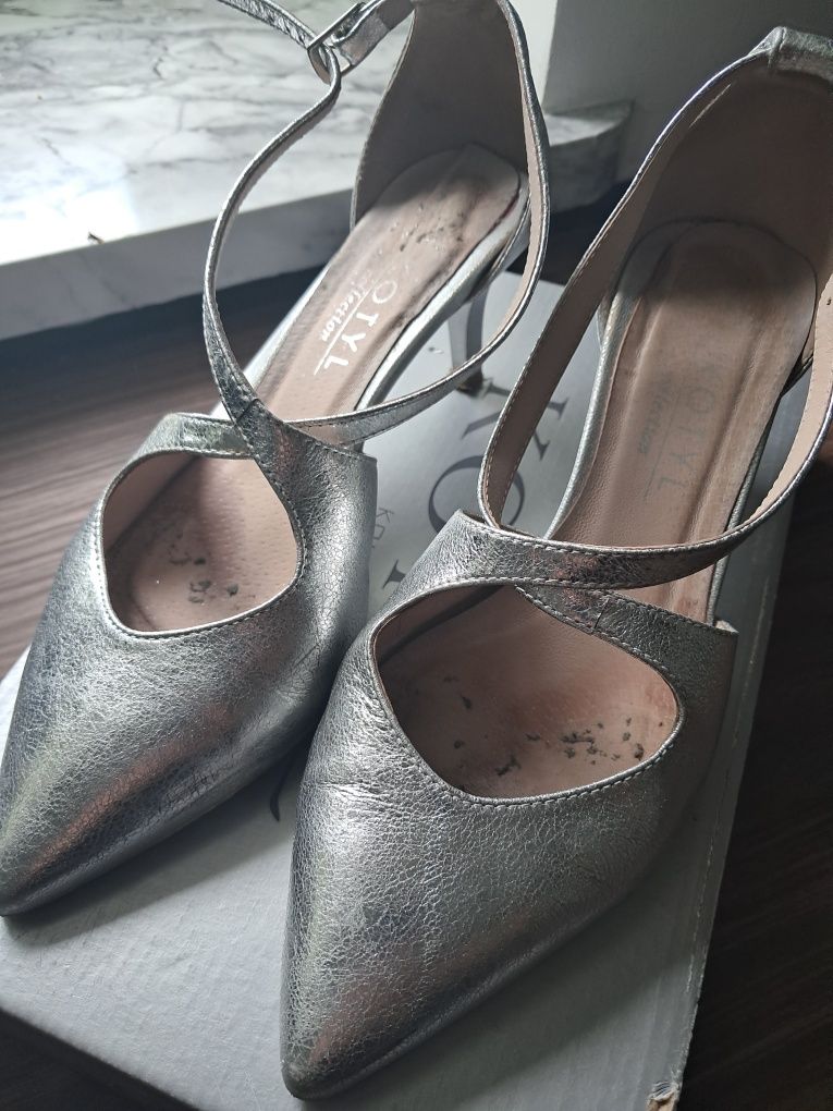 Buty ślubne Kotyl 6cm obcasie, rozm. 37