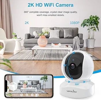 Kamera wewnętrzna wansview q5 2k full hd wifi czarna