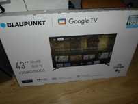 TV QULED 43'' Blaupunkt półroczny,uszkodzony-matryca na czesci,pilot