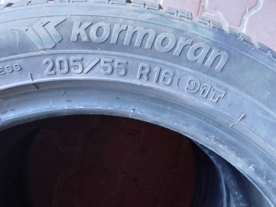 Cena za 2 Opony zimowe 205/55r16 KORMORAN 6mm