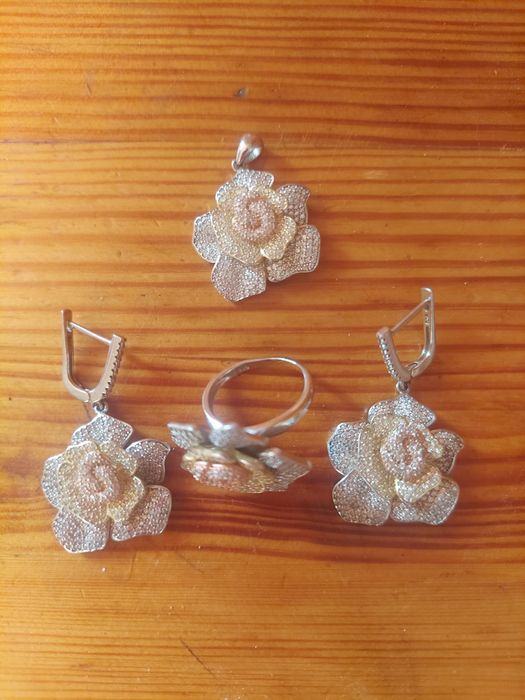 Срібний набір з 4-ох предметів 925 проба