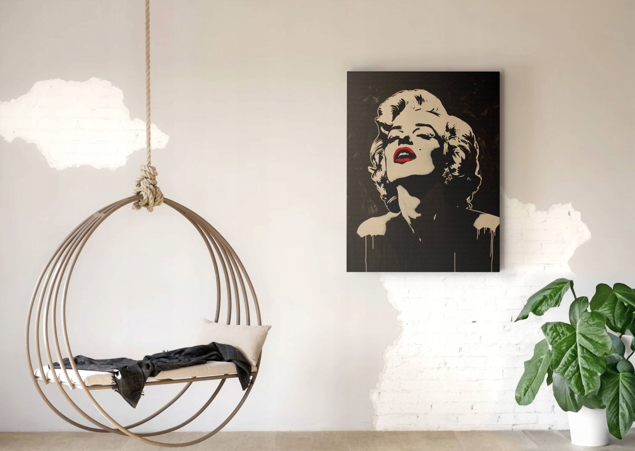 Obraz na płótnie Marilyn Monroe obraz na ścinę do pokoju salonu 75x100