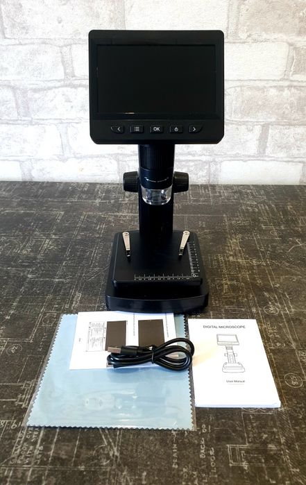 Мікроскоп цифровий (микроскоп) 4.3 дюйма, підключається до комп'ютера.