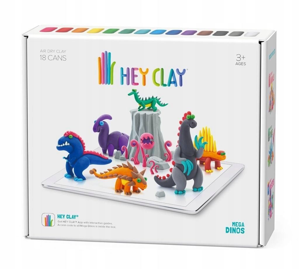 Hey Clay - Zestaw Mega Dinos, Tm Toys