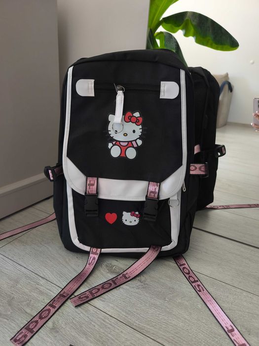 plecak szkolny Hello Kitty tornister lekki, port USB