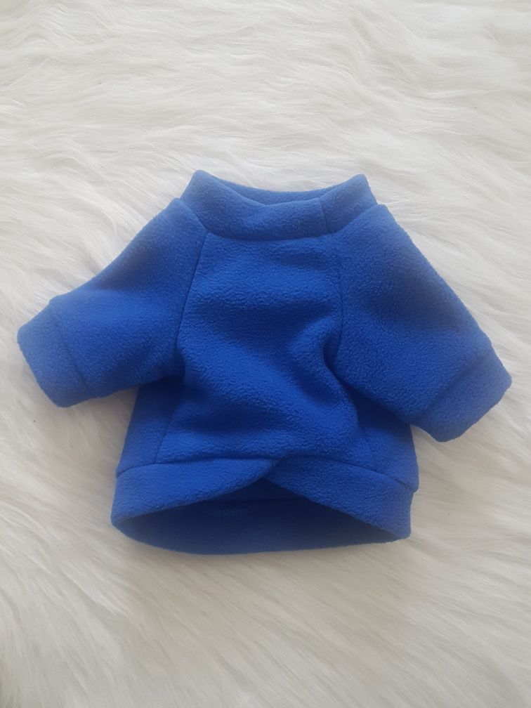 Hualisiji nowy niebieski sweter polar dla małego pieska yorka XS