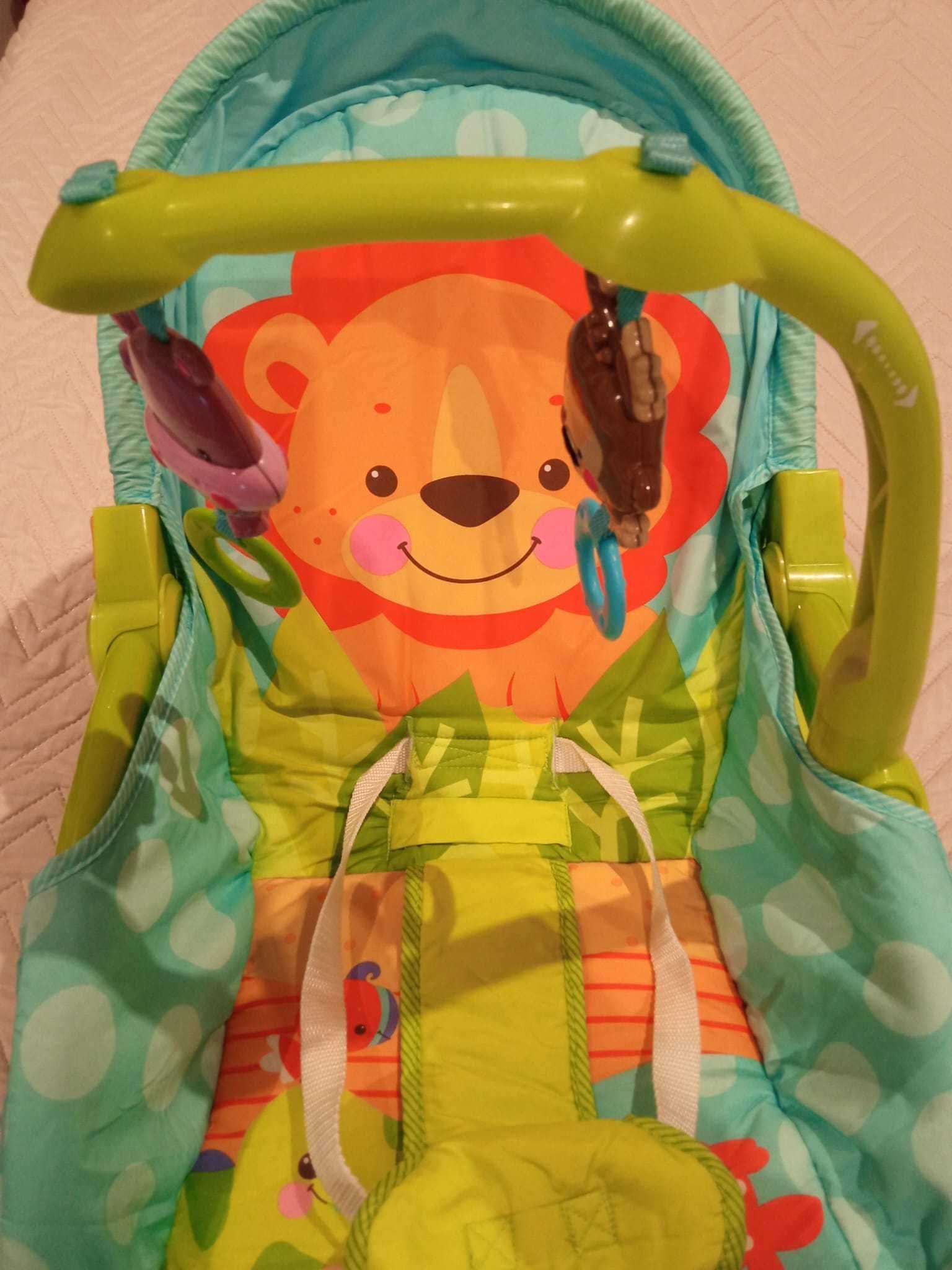 Espreguiçadeira Fisher Price Safari - reclinável e relaxante