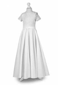 Sukienka + bolerko Komunia MK Maryla koronka biała