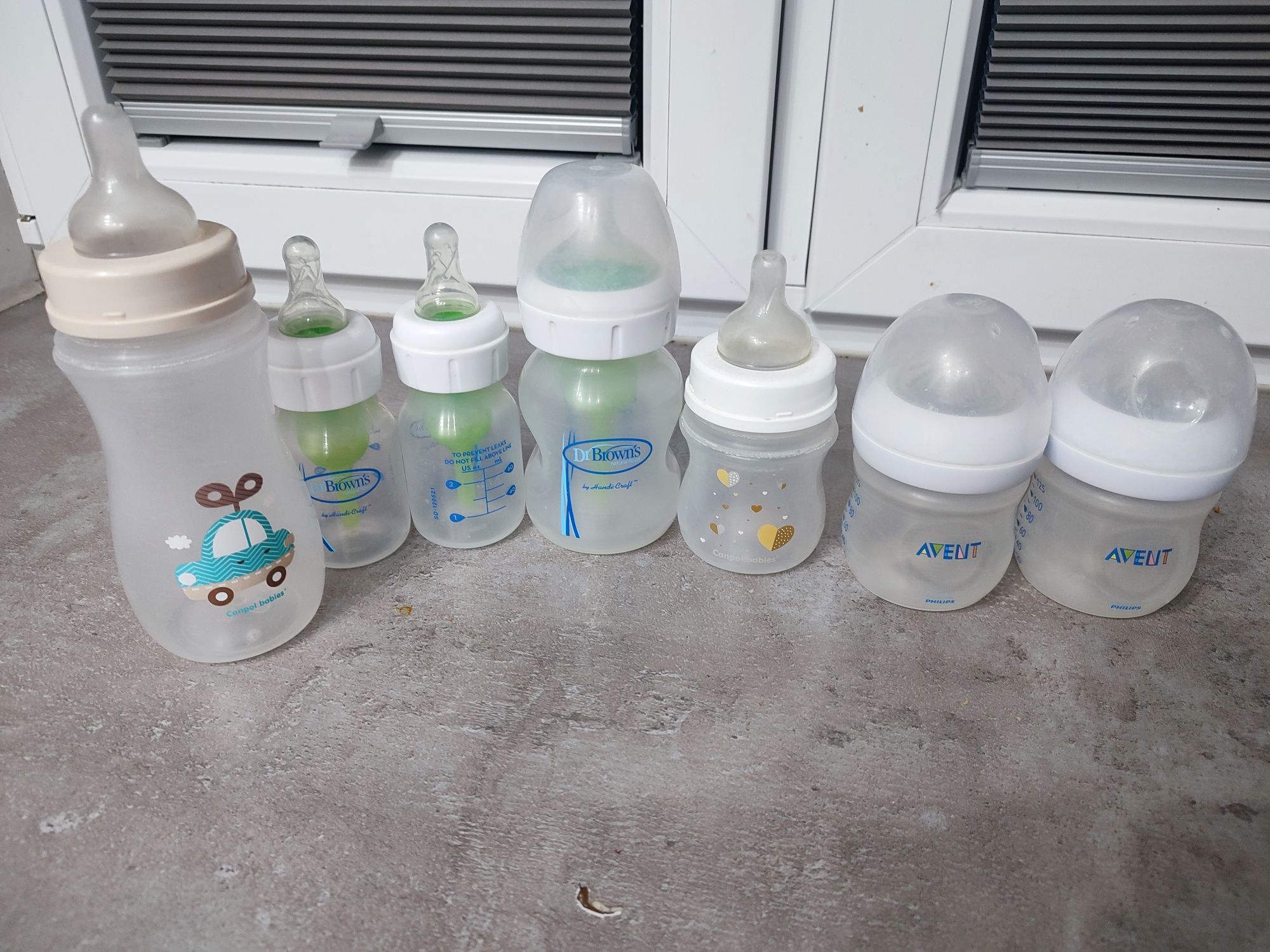 Zestaw butelki na mleko dr Browns, Philips Avent, canpol