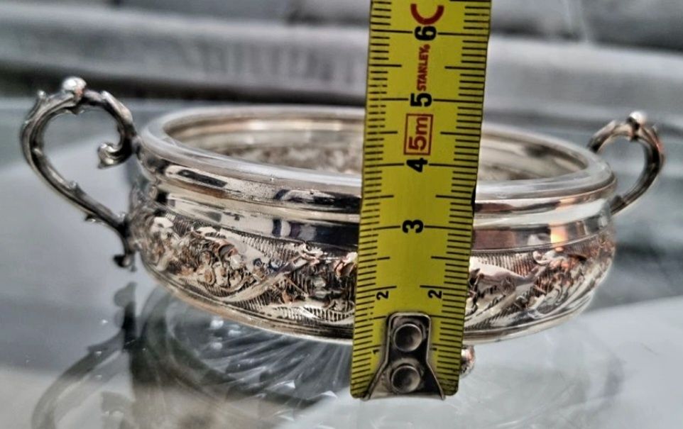 Posrebrzana i sygnowana maselniczka Cooper