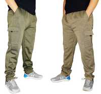 SOLIDNE spodnie męskie dresowe bojówki rozmiary od L do 4XL