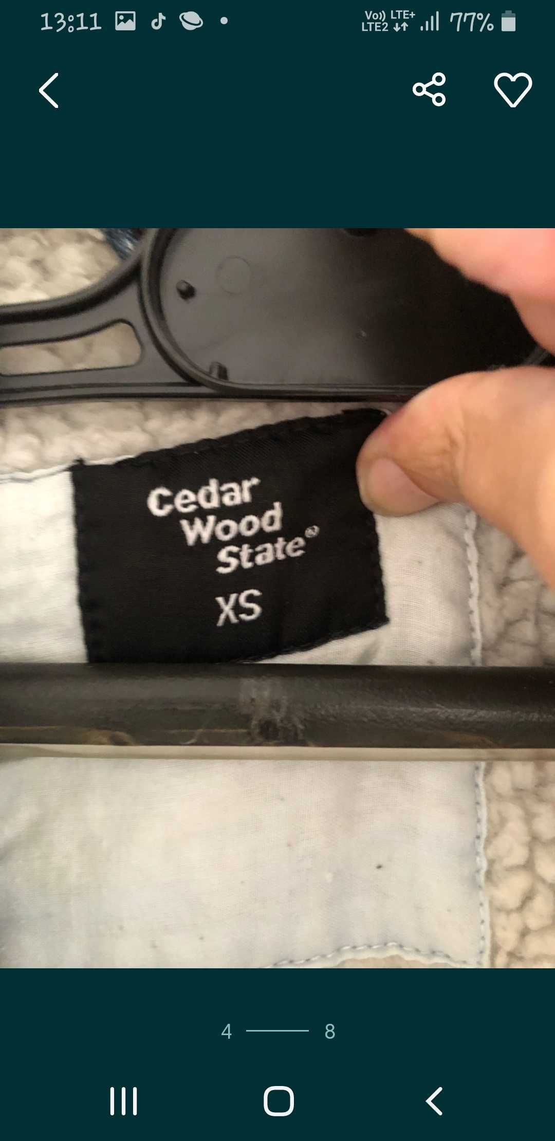 Kurtka katana jeansowa rozm xs na misiu Cedar wood