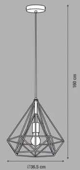 Candeeiro suspenso Inspire Bronze