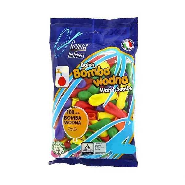 Balony Okrągłe Gemar Bomba Wodna Mix Pastel 300szt
