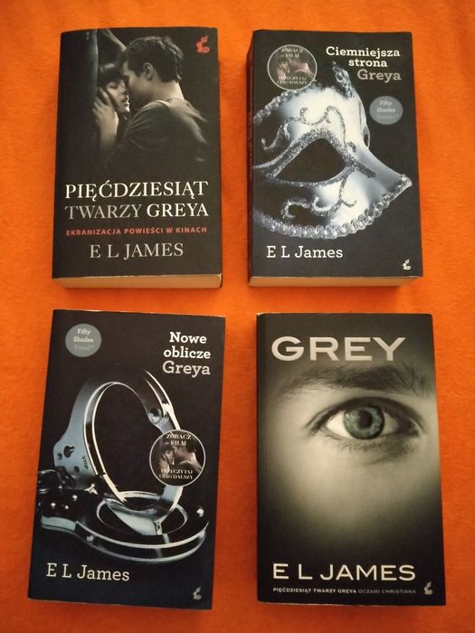 Zestaw 4 części pięćdziesiąt twarzy Greya