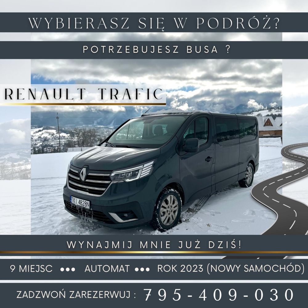 Wynajem Bus 9 osobowy wynajem  9-cio wypożyczalnia