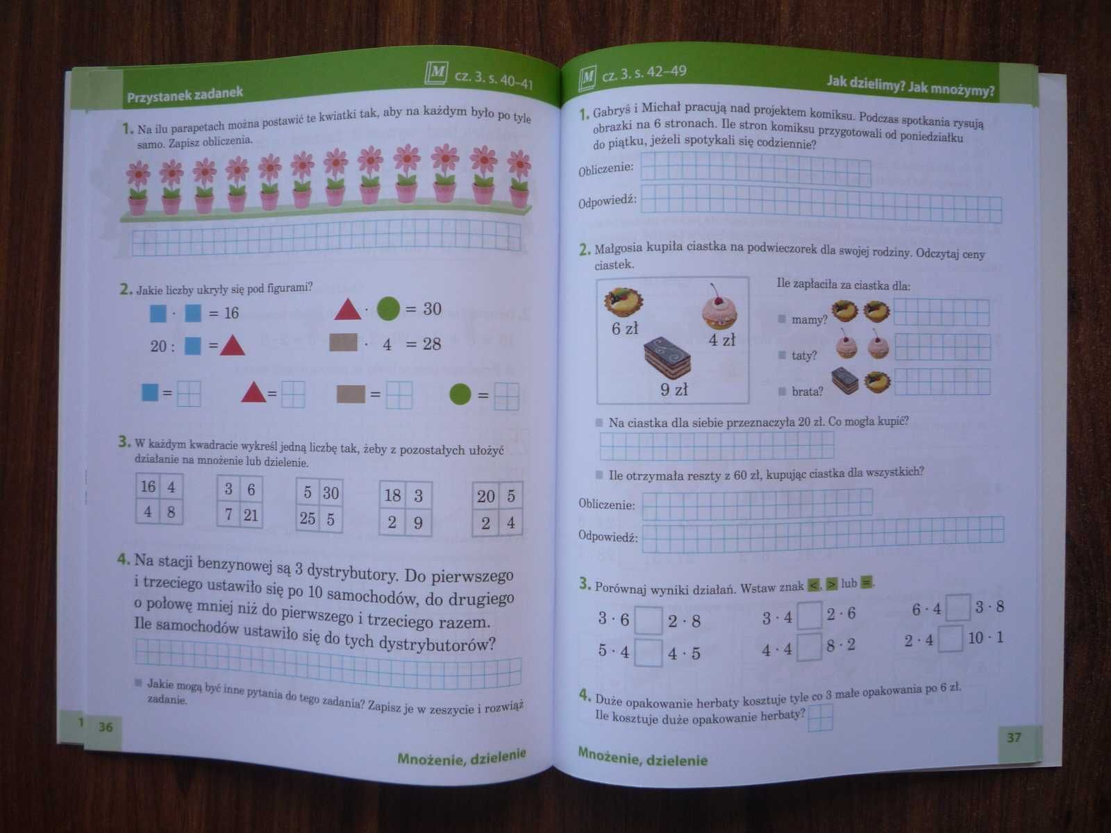 Nowe Nasze ćwiczenia 2 cz. 2 i 3 Zestaw Matematyka Ćwiczenia klasa 2