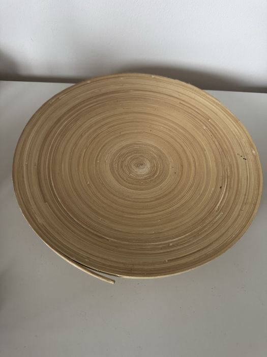 HULTET Talerz ozdobny bambusowy 30 cm