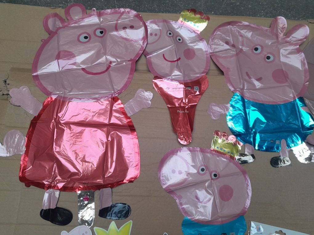 Zestaw urodzinowy świnka Peppa balony foliowe banner happy birthday
