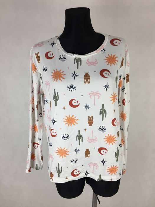 Chelsea Peers wzorzysta bluzka nocna S *PW578*