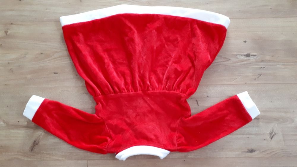 Sukienka Mikołajka strój przebranie mikołajki pomocnik Mikołaja 6-9 74