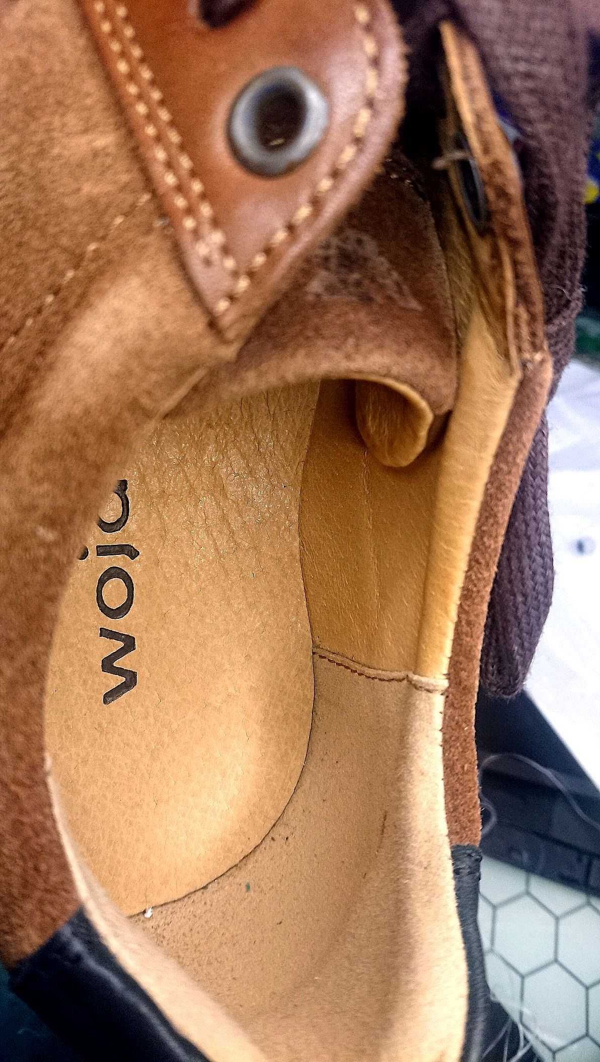 Buty Skóra jasny brąz Sneaker Sportowe trekkingowe Wojas Półbuty 41