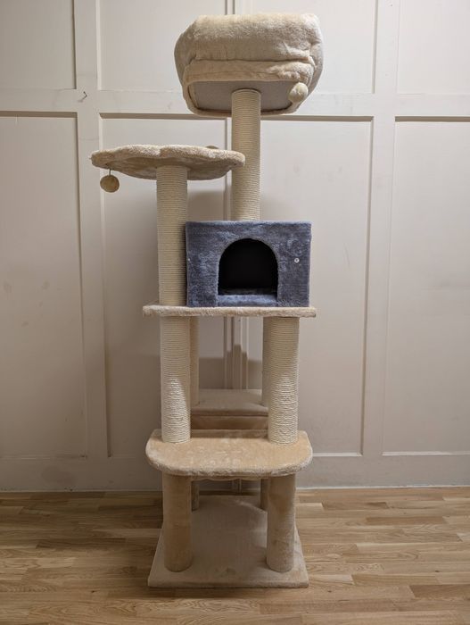 La Digue III Drapak Dla Kota Beżowy 69x69x163cm Uszkodzony DUŻY