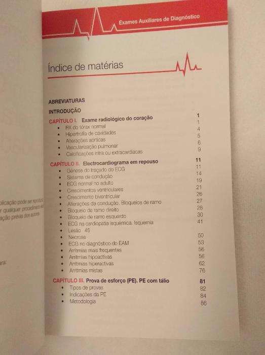 Livro Exames auxiliares de diagnóstico em Cardiologia