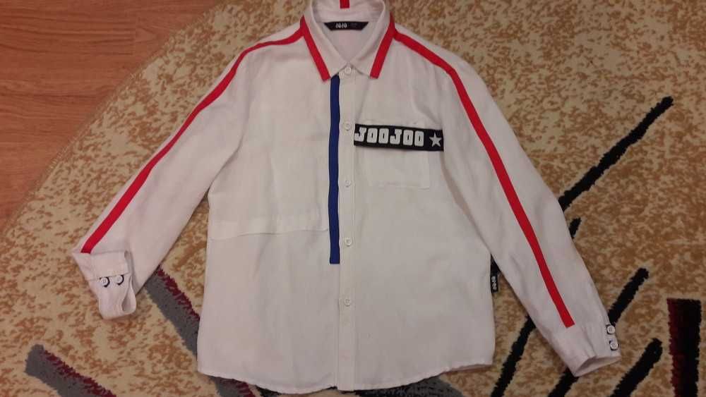 Шикарная, фирменная, дорогая рубашка от Joo-Joo 122р на 7-8 лет.